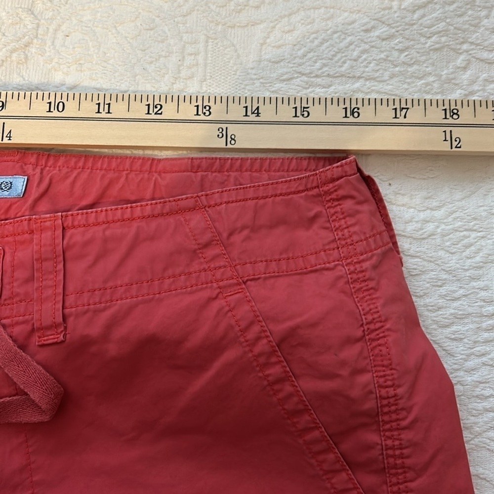 IZod red (faded) cargo pants. Women’s size 10, can be worn as pants or Capri. - Picture 10 of 12